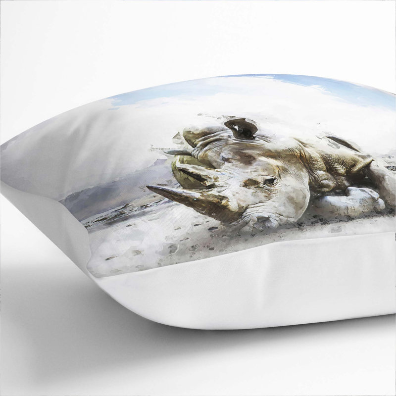 Square Throw Cushion, White, 40cm H x 40cm W x 15cm D