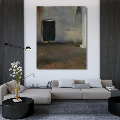 "The Door" by  Helene Schjerfbeck - Gallery Wrap Canvas Wall Art