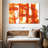 Orange Abstract Canvas Print-598247706