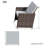 Rectangular 8 - Person Dining Set with Cushions