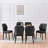 Raffertie 19.6" H PU Leather Upholstered Modern Dining Chairs With Black Metal Frame and Checker-Shaped Backerst-690409913-679365329
