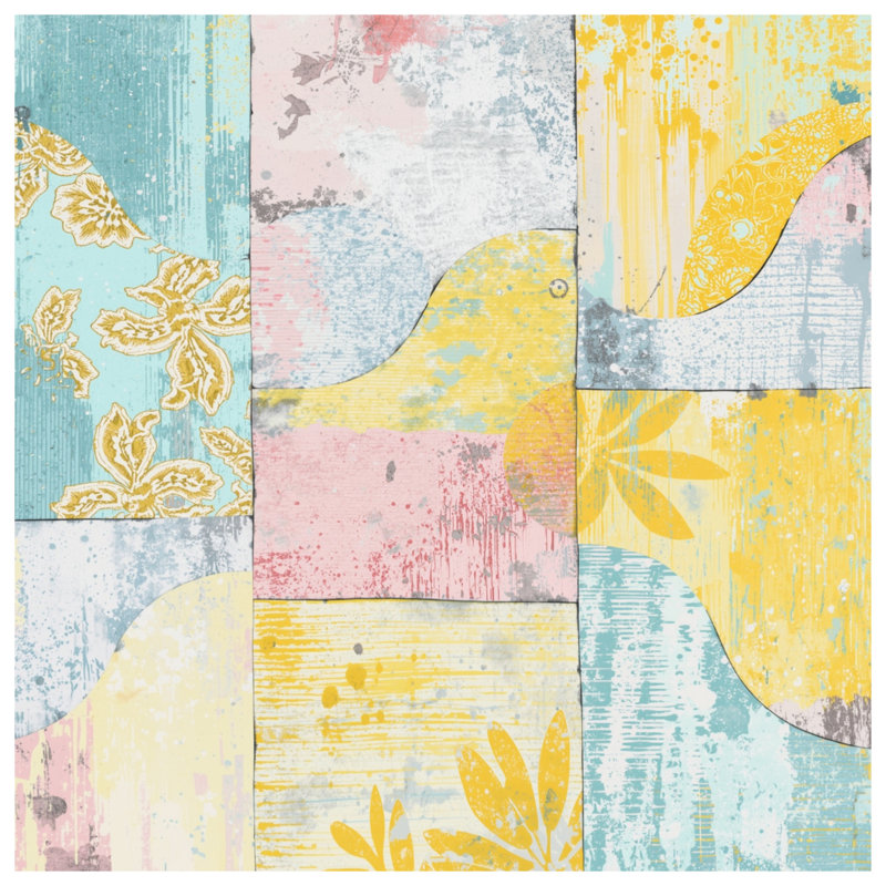 Patchwork Floral Abstract Duvet Covers, Queen