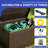 Balconera 230 Gallons Water Resistant Resin Lockable Deck Box,Brown-98715684-129387903
