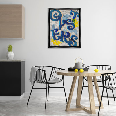 Cadre flottant Classic Retro Oysters, design par Lil 'Rue