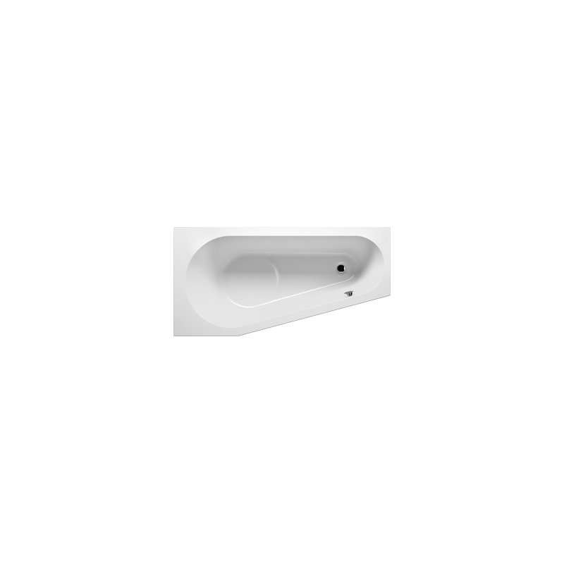 x 1350mm Soaking Acrylic Bathtub, 75cm H x 160cm L x 135cm D