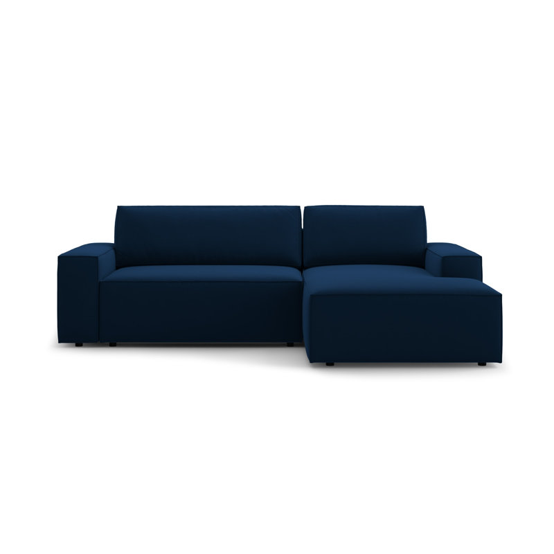 Alisbha 2 Seater Velvet Sofa Bed, Royal Blue