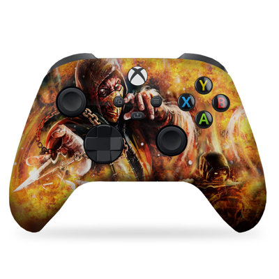 DreamController Morttal Combbat Scorpiion Custom X-box Controller Wireless compatible with X-box One/Series X/S Proudly Customized in USA with Permanent HYDRO-DIP Print (NOT JUST A SKIN)