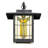 11.75" H Makaila Black 1 - Bulb Outdoor Stained Glass Wall Lantern