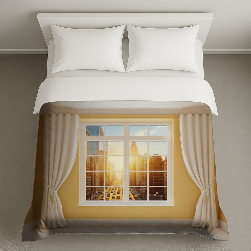 Housse de couette Sunset Cityscape View, Queen