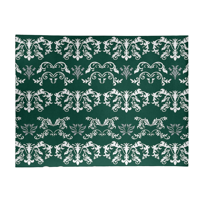 Damask Indoor Rug, Rectangle 8' x 10'