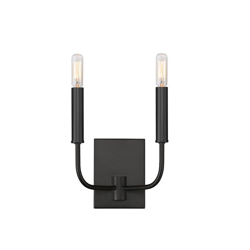 Danzel Candle Wall Light, Black