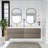 Ryton 72'' Double Sink Wall Mounted Bathroom Vanity with Resin Top-1330667810