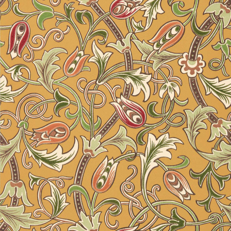 Scrolling Tulip, Gold