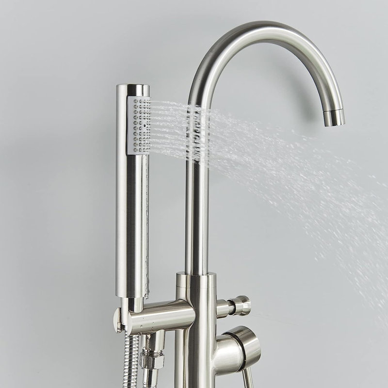 2 Handle Waterfall Faucet, Brushed Nickel