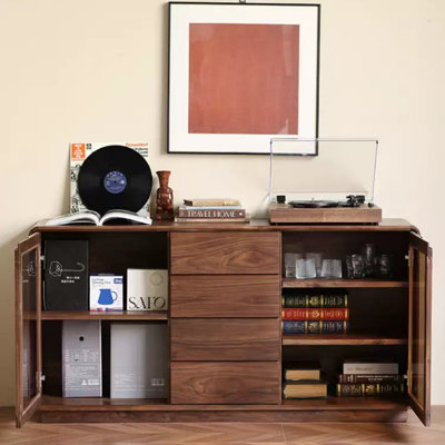 Large-Capacity Solid Wood Sideboard