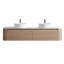 Meuble-lavabo à double lavabo élégant au design aux courbes naturelles-435119931-435119933