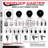 3 Inch_Soft Rubber 10MM Threaded Stem Caster Set with Brake