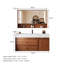 Meuble-lavabo minimaliste moderne pour salle de bain 39,76 po avec miroir-1626177473