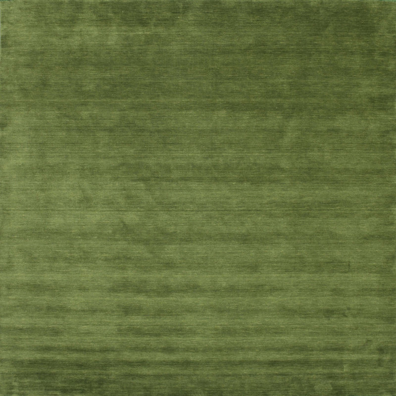 Tapis de zone vert contemporaine, Carré 8 pi