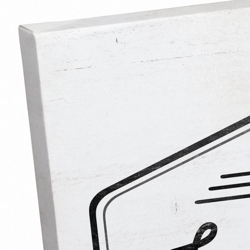 «Self-Service Laundry Co.», art textuel sur toile tendue