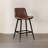 Cannell Upholstered Counter Stool with Metal Frame-814644126