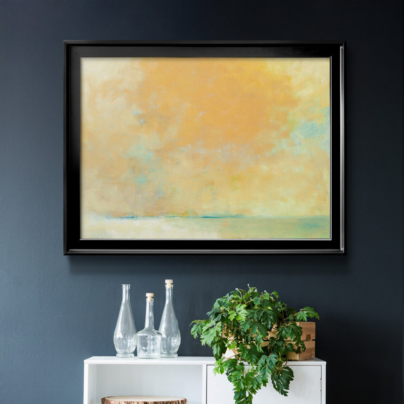 Tangerine - Peinture sur toile encadrée, Noir, H 22,5 po x l 30,5 po x P 1,5 po