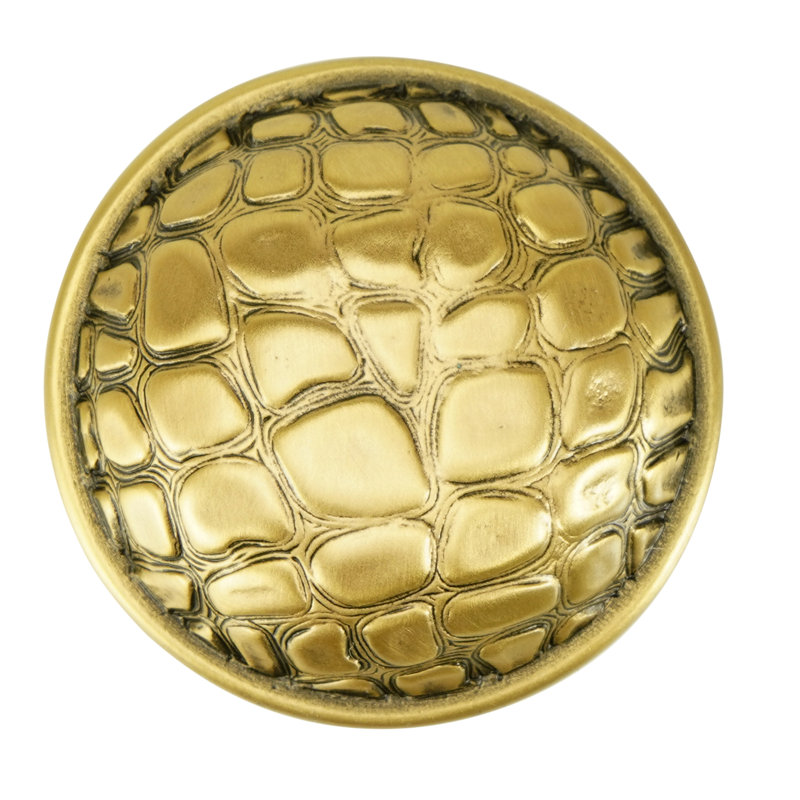 ALLIGATOR KNOB FLORENTINE, Museum Gold