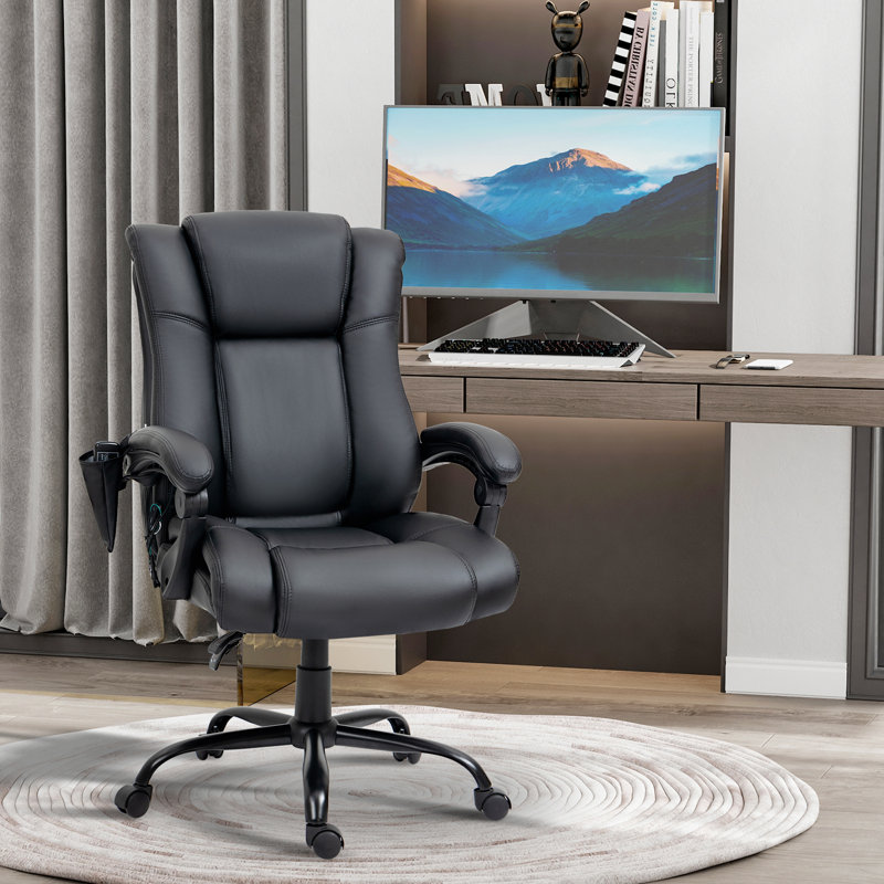 Chaise de bureau en similicuir Luelsotte