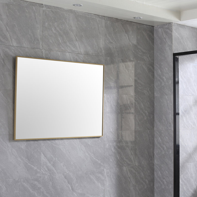 Schweitzer Bathroom / Vanity Mirror, 30" x 42", Gold