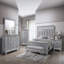 Mobilier de chambre à coucher contemporain contemporain en bois massif gris clair