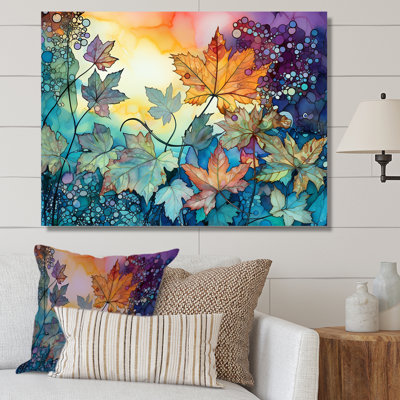 «Leaves Autumn Sunlight Harmony» sur toile