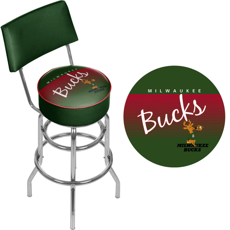 Tabouret de bar pivotant 31 po NBA, Bucks de Milwaukee