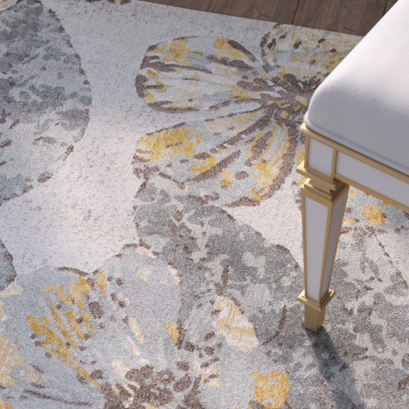 Oloran Floral Indoor Rug, Rectangle 9'3" x 12'6"
