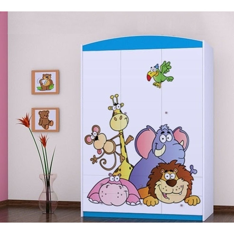 Macaulay 3 Door Wardrobe, Blue