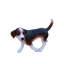 Statue de chien beagle en résine pour décoration intérieure et extérieure