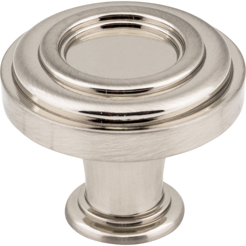 Lafayette Mushroom Knob, Satin Nickel