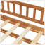 Lit simple en bois avec lit gigogne simple-130092185-130092186