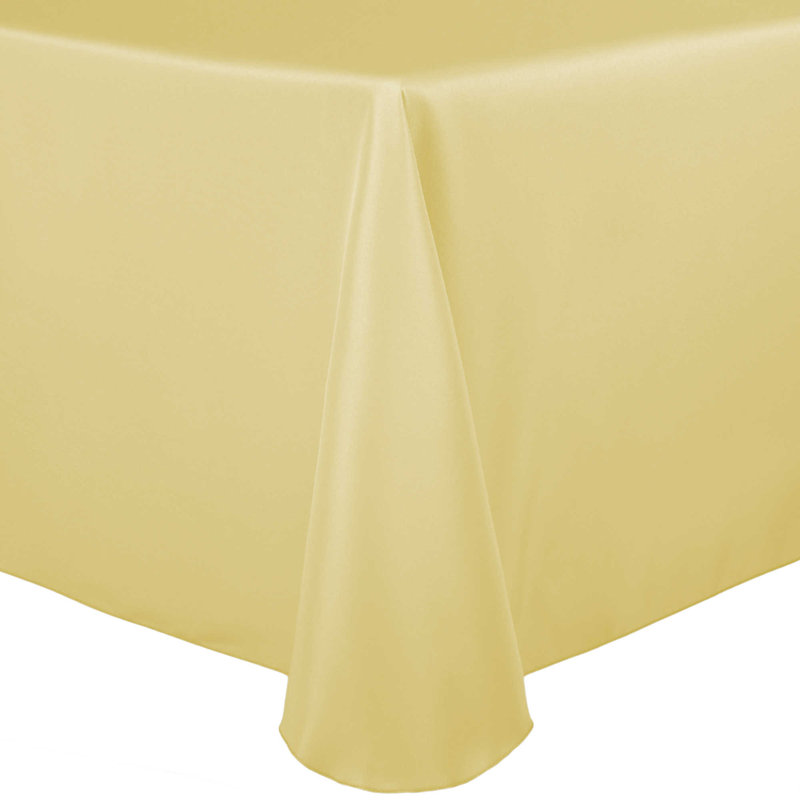 Chaya Solid Color Round Tablecloth, Honey