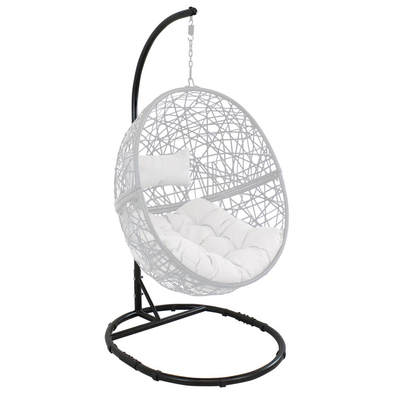 Alyssa Steel Egg Chair Stand - Black
