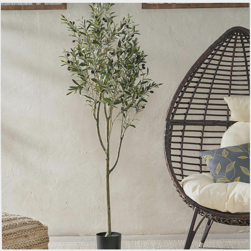 ARBRE D'OLIVE ARTIFIQUE 180CM, H 71 po x l 27 po