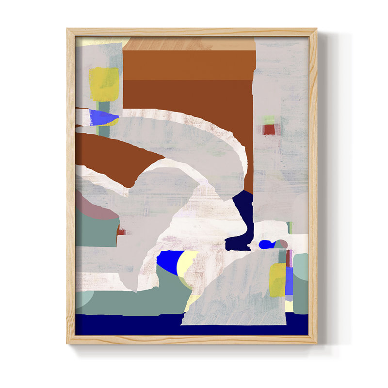 Lucca en couleur I, reproduction encadrée - bois massif, H 21 po x l 17 po