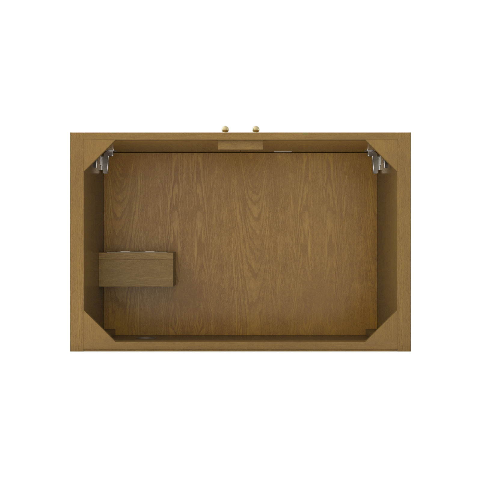 Hudson 36" Single Bathroom Vanity Base, Honey Oak