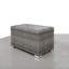 Contemporary Slatted Side Table with Aluminum Top – Ready to Use