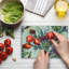Multicolore planche à découper en verre trempé Ambesonne
