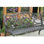 Banc de jardin en fonte d'aluminium pour le patio, la cour et le porche-540382333