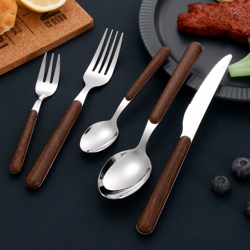 Red Barrel Studio® Stainless Steel Flatware Set - Service for 4, Silver
