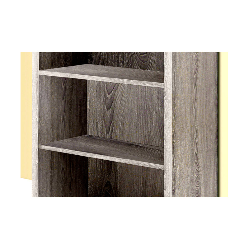 Bookshelf, Bookcase, Etagere, 5 Tier, 48"H, Office, Bedroom, Brown Laminate, Contemporary, Modern