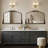 Retro Engraved Bathroom Mirror, Arched Wall Mirror-287107976-287107977