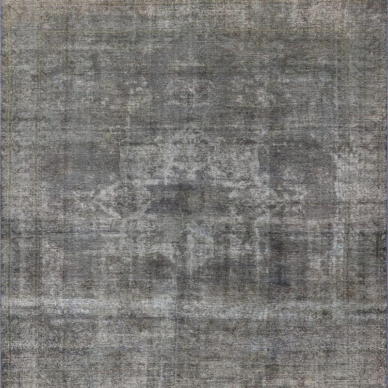 Tapis oriental gris Jaggers, Carré 6 pi