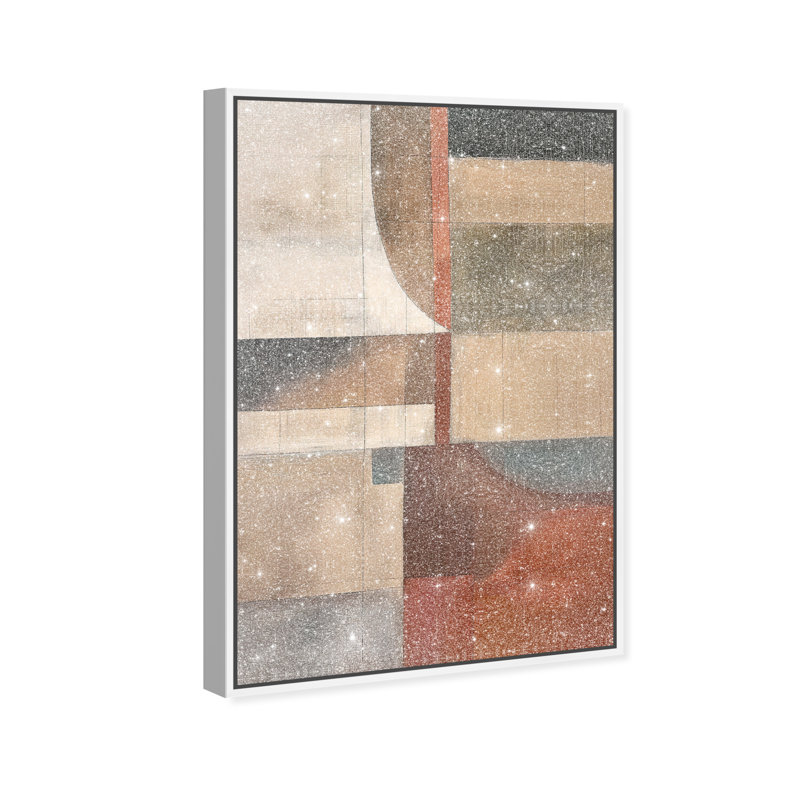 Pattern Pulse III Canvas Abstract Print by Oliver Gal, Black Frame, 10 x 15, 25"H x 17"W, White Frame